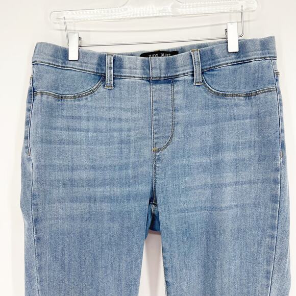 Judy Blue Skinny Leg Pull On Tummy Control Jeans 31 Blue - Picture 4 of 6